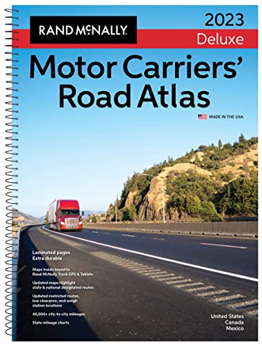Rand McNally 2023 Deluxe Motor Carriers' Road Atlas (Rand McNally Motor Carriers' Road Atlas DELUXE EDITION) Rand McNally - Wide World Maps & MORE!