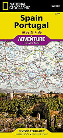 Spain and Portugal (National Geographic Adventure Map, 3307) - Wide World Maps & MORE!
