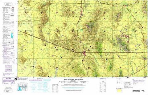 Nogales Joint Operations Graphic (Air) Arizona, United States; Sonora, Mexico [Map] Defense Mapping Agency - Wide World Maps & MORE!