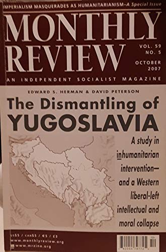 Monthly Review: An Independent Socialist Magazine (Volume 59, No. 5), October 2007 - Wide World Maps & MORE! - Book - Wide World Maps & MORE! - Wide World Maps & MORE!