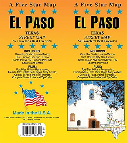 El Paso, Texas Street Map [Map] Five Star Maps - Wide World Maps & MORE!