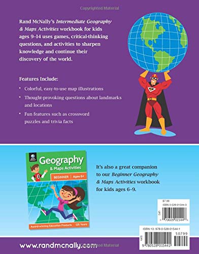 Geography & Maps Activities, Intermediate | Ages 9+ - Wide World Maps & MORE! - Book - Rand McNally & Company - Wide World Maps & MORE!