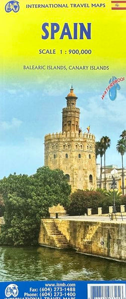 Spain Travel Reference Map 1:900K - Wide World Maps & MORE!