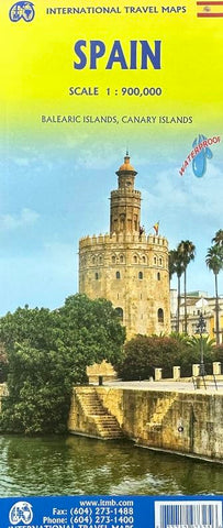 Spain Travel Reference Map 1:900K - Wide World Maps & MORE!