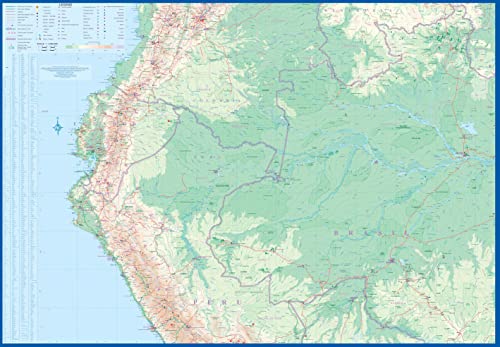 Amazon & Brazil North Travel Reference Map 1:3M Waterproof - Wide World Maps & MORE!