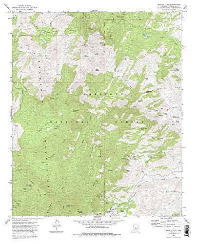 Battle Flat, AZ (7.5'×7.5' Topographic Quadrangle) - Wide World Maps & MORE!