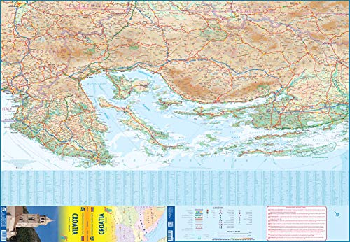 Croatia Travel Reference Map 1:280,000 Waterproof - Wide World Maps & MORE!