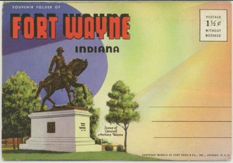 Fort Wayne Indiana (1940's Souvenir Postcard Folder) #D-6779 - Wide World Maps & MORE! - Book - Wide World Maps & MORE! - Wide World Maps & MORE!