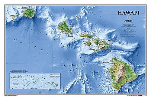Hawaii [Laminated] (National Geographic Reference Map) - Wide World Maps & MORE!