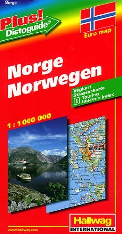 Rand McNally Hallway Norway International Map: Distoguide (Road Map) - Wide World Maps & MORE! - Book - Brand: Hallwag Maps - Wide World Maps & MORE!