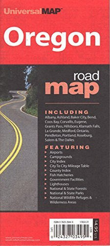 Oregon State Map - Wide World Maps & MORE! - Book - Wide World Maps & MORE! - Wide World Maps & MORE!