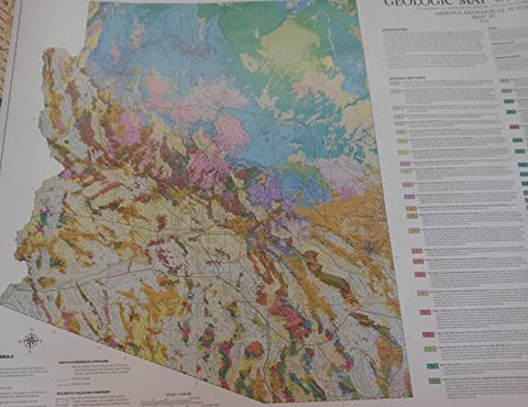 Geologic Map of Arizona 39"x27" - Wide World Maps & MORE! - Book - Wide World Maps & MORE! - Wide World Maps & MORE!