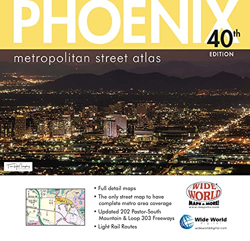 PREORDER: Phoenix Metropolitan Street Atlas 40th Edition - Wide World Maps & MORE!