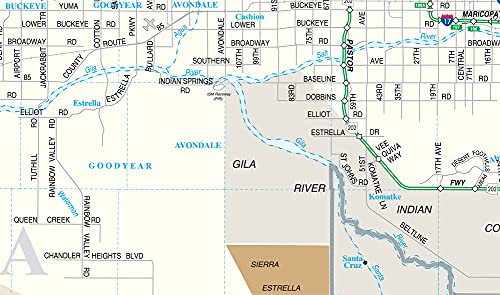 Maricopa | Pinal County Wall Map Dry Erase Ready-to-Hang - Wide World Maps & MORE!