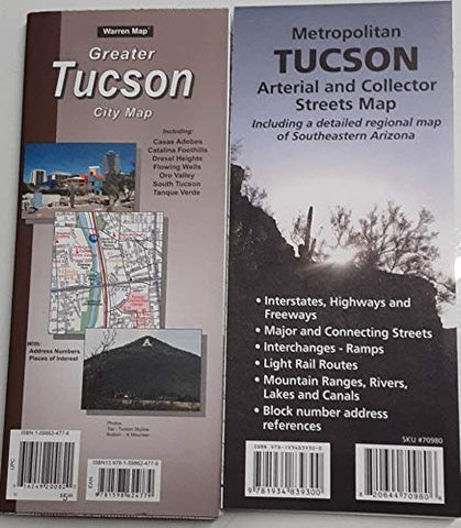 Tucson Two Map Set (full street detail + metro area) - Wide World Maps & MORE! - Book - Wide World Maps & MORE! - Wide World Maps & MORE!