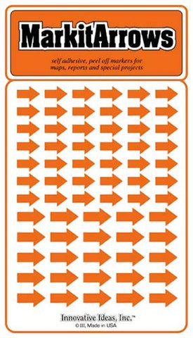 Assorted Orange Arrows - Wide World Maps & MORE! - Office Product - Innovative Ideas - Wide World Maps & MORE!