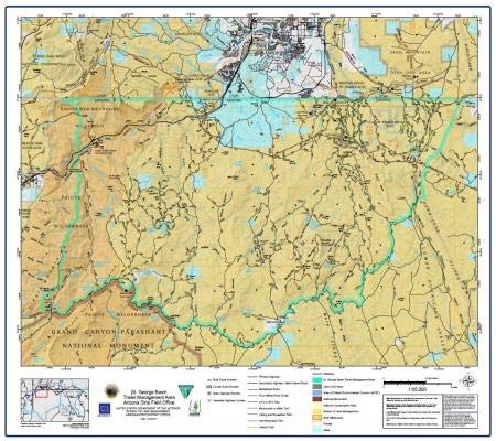 St. George Basin Travel Management Area Jumbo Paper/Non-Laminated - Wide World Maps & MORE!