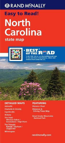Rand McNally Folded Map: North Carolina (Rand McNally State Maps) - Wide World Maps & MORE! - Book - Rand McNally and Company (COR) - Wide World Maps & MORE!