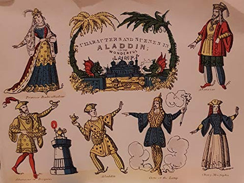 Pollock's Toy Victoria Theatre: Characters and Scenes in Aladdin; Or the Wonderful Lamp Cut Ready for Assembling Stiff Wraps Just Fold & Glue Complete with Characters Scenery & Playbook TELLS THE STORY, Includes How to  Build Your Victoria Theatre - Wide World Maps & MORE! - Book - Wide World Maps & MORE! - Wide World Maps & MORE!