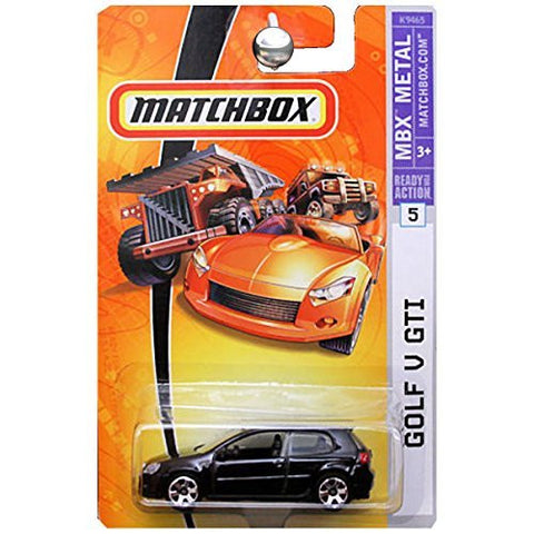 Matchbox MBX Metal Volkswagen VW Golf V GTI in Black #5 - Wide World Maps & MORE! - Toy - Mattel - Wide World Maps & MORE!