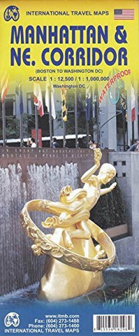 Manhattan / Northeast Corridor 1:12.5K/1M (English and French Edition) by ITMB Publishing LTD (2015-01-01) - Wide World Maps & MORE! - Map - ITMB Publishing, Ltd. - Wide World Maps & MORE!