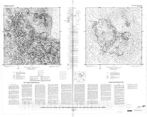 Historic Pictoric Map : Geophysical maps of The Gila-San Francisco Wilderness Study Area, Graham and Greenlee Counties, Arizona, 1984 Cartography Wall Art : - Wide World Maps & MORE!