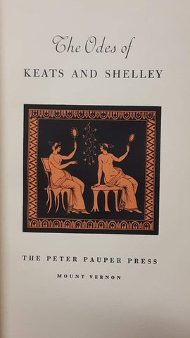 The Odes of Keats and Shelley. - Wide World Maps & MORE! - Book - Wide World Maps & MORE! - Wide World Maps & MORE!
