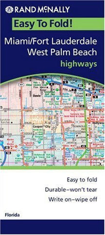 Miami/Fort Lauderdale/West Palm Beach Regional - Wide World Maps & MORE! - Book - Brand: Rand McNally n Company - Wide World Maps & MORE!