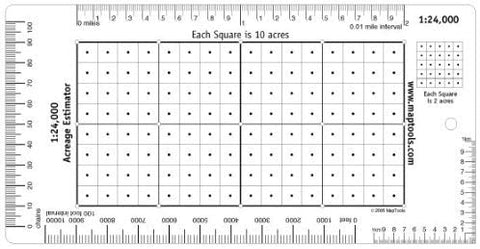 Acreage Estimator for 1:24,000 Scale Maps - Wide World Maps & MORE!