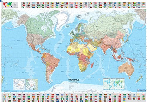 The World Wall Map (Dry Erase Laminated, Rolled) (Michelin Map 14701) - Wide World Maps & MORE! - Map - Michelin - Wide World Maps & MORE!