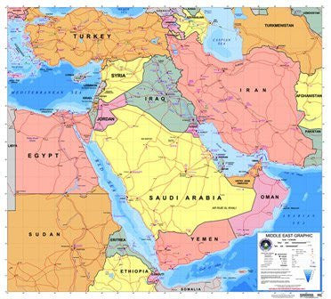 Middle East Graphic - Wide World Maps & MORE!
