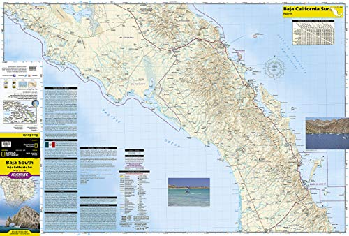Baja South: Baja California Sur [Mexico] (National Geographic Adventure Map, 3104) - Wide World Maps & MORE!