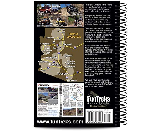 Guide to Arizona Backroads & 4-Wheel-Drive Trails 3rd Edition - Wide World Maps & MORE! - Book - Funtreks Inc. - Wide World Maps & MORE!