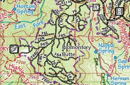 Mogollon Rim Country (Central Arizona) Topographic Wall Map Keepsake Poster Ready-to-Hang - Wide World Maps & MORE!