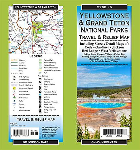 Yellowstone / Grand Teton National Parks, Wyoming Recreation Map - Wide World Maps & MORE!