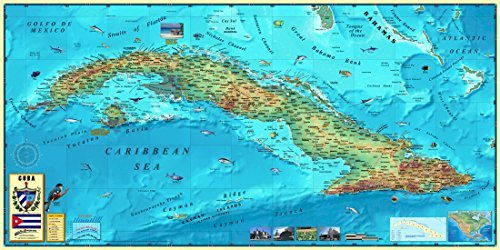 Decorative CUBA Wall Map *Laminated* 72"×36" - Wide World Maps & MORE! - Map - Wide World Maps & MORE! - Wide World Maps & MORE!