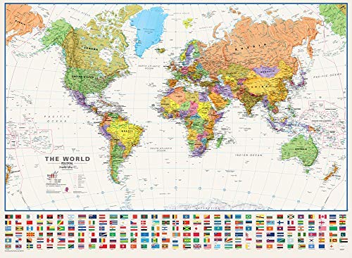 Political Lightsea World Dry Erase Laminated - Wide World Maps & MORE! - Map - Wide World Maps & MORE! - Wide World Maps & MORE!