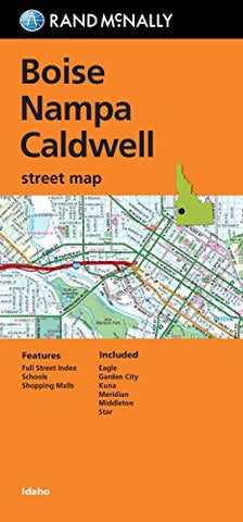 Folded Map: Boise, Nampa and Caldwell Street Map (Rand Mcnally Street Map) - Wide World Maps & MORE! - Book - Wide World Maps & MORE! - Wide World Maps & MORE!