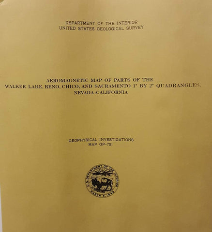 Aeromagnetic Map Walker Lake, Reno, Chico and Sacramento - Wide World Maps & MORE! - Book - Wide World Maps & MORE! - Wide World Maps & MORE!