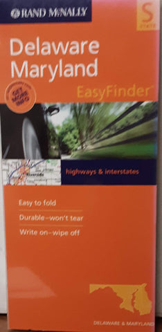 Rand McNally Easyfinder Delaware/Maryland Map - Wide World Maps & MORE!
