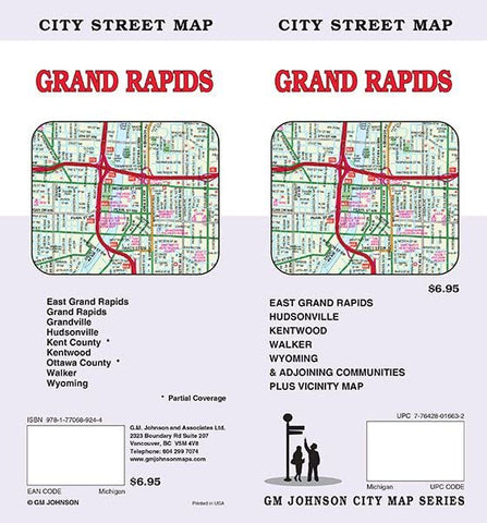 Grand Rapids, Michigan Street Map [Map] GM Johnson - Wide World Maps & MORE!