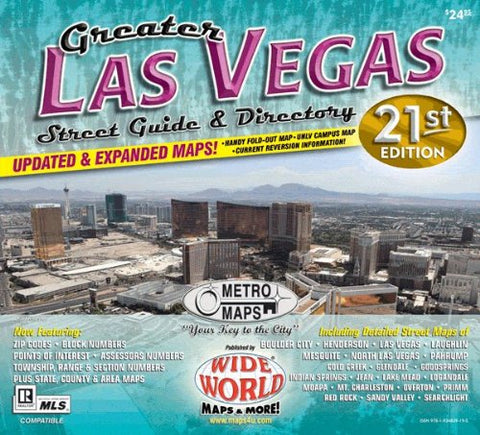 Greater Las Vegas Street Guide & Directory (Yellow1) - Wide World Maps & MORE!