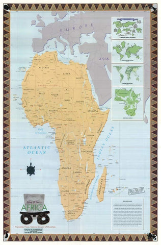 Peters Map of Africa includes 8 pages of text about Africa - Wide World Maps & MORE!