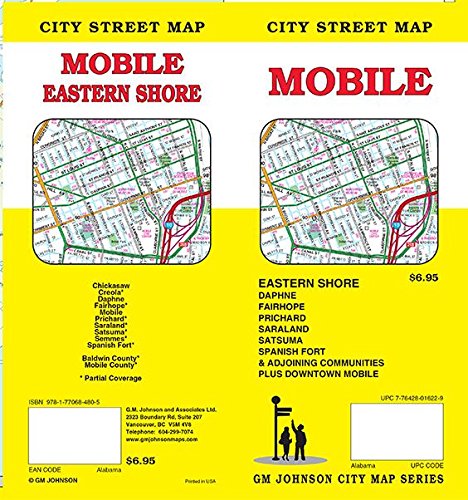 Mobile, Alabama Street Map - Wide World Maps & MORE! - Book - Wide World Maps & MORE! - Wide World Maps & MORE!