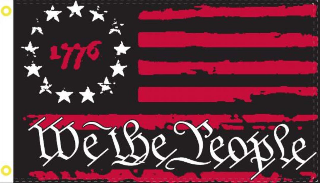 1776 Patriot Red We the People Betsy Ross Flag Rough Tex 100D 5'×3' Flag - Wide World Maps & MORE!