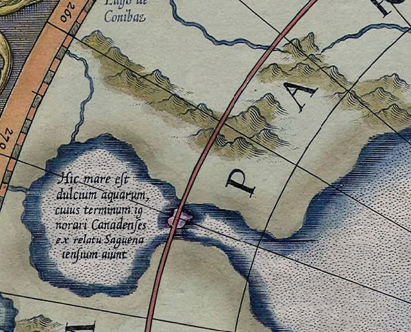 Mercator's Arctic Map (Septentrionalium Terrarum Descriptio) 1595 (Flat Earth Map) Ready-to-Hang - Wide World Maps & MORE!