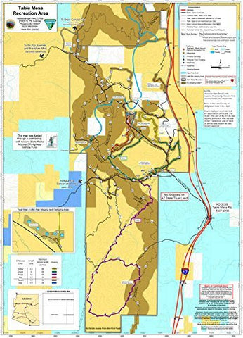 Table Mesa Recreation Area Jumbo Wall Map Gloss Laminated - Wide World Maps & MORE! - Map - Wide World Maps & MORE! - Wide World Maps & MORE!