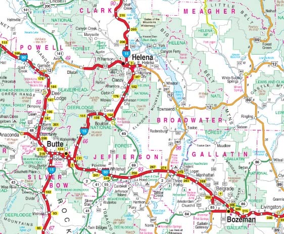 Large Print Idaho / Montana - Wide World Maps & MORE!