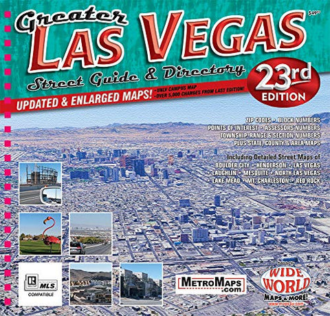 Greater Las Vegas Street Guide & Directory 23rd Edition - Wide World Maps & MORE! - Map - Wide World Maps & MORE! - Wide World Maps & MORE!