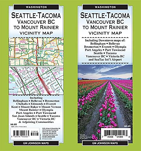Seattle / Tacoma & Vicinity, Washington Regional Map - Wide World Maps & MORE!